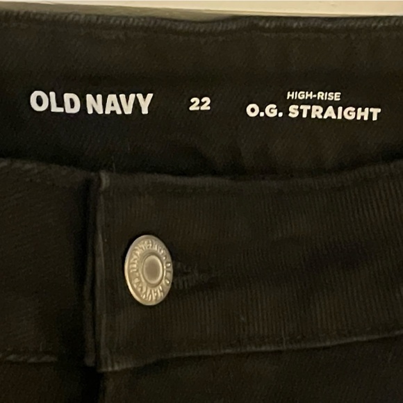 🔥⚫️NWT OLD NAVY size 22 frayed hem black denim shorts! Classic & stylish - Picture 8 of 8